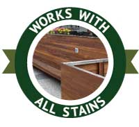 Works with all stains and sealers